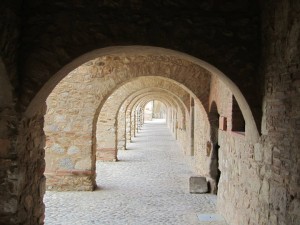 Arched passage Chateau Salse