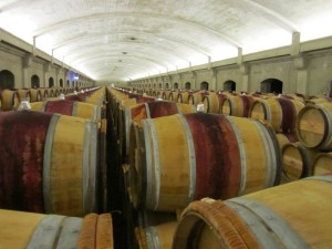 Chateau Lagrange Barrel Room