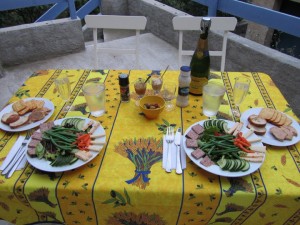 Lunch a la terrace - Chez Caulkins