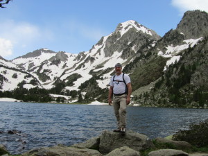 Lake Laurenti at the foot of Le Roc Blanc