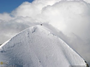 The Breithorn’s impressive finish with a breathtaking view